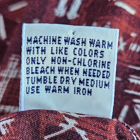 Roundtree & Yorke Men's Short Sleeve Button Up Aloha Shirt - L - Picture 4 of 5